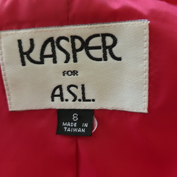 Red and black Kasper jacket - Picture 3 of 5